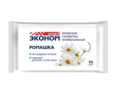 Салфетки влажные  15шт Smart Эконом лимон /108/
