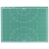 Коврик-подкладка настольный для резки BRAUBERG, 3-слойный, 60х45см, зеленый, 236903