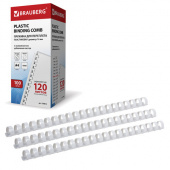 Пружины d16 BRAUBERG, белые, 100шт/упак, 530815