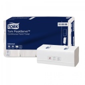 Полотенца листовые (Н5) Tork Universal PeakServe  Z-укл., белые, 1-сл., 410л /12/ 100585 /11/
