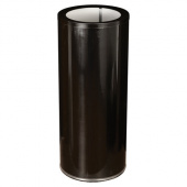 Урна металлическая 30л Титан, черная, оцинк. сталь, кольцо под мешок, 237921 /10/