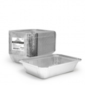 Форма алюм, прямоуг, 780мл, L-край, ДНО, 210*148/170*104, h-38мм, 50шт/упак /12/ Горница, 402-707