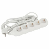 Удлинитель SONNEN U-155G, 5 розеток, c заземлением, 10 А, 5 м, 511437