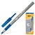 Ручка шариковая синяя BIC "Round Stic Exact", корпус серый, линия письма 0,28мм, 141767/ 199941