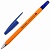 Ручка шариковая синяя BRAUBERG "M-500 ORANGE", корпус оранжевый, линия письма 0,35мм, 143448