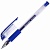 Ручка гелевая синяя BRAUBERG "EXTRA GT NEEDLE", резиновый грип, линия письма 0,35мм, 143916