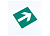 Знак самоклеющийся квадратный "Направляющая стрелка" 10шт/комп., 610982