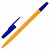 Ручка шариковая синяя BRAUBERG "ORANGE Line", линия письма 0,5 мм, 143331