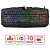 Клавиатура проводная SONNEN Q9M, USB, 104 клавиши + 10 мультимедийных, RGB, черная, 513511