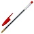 Ручка шариковая красная STAFF "Basic BP-01", одноразовая, корпус 14см, л.п. 0,5мм, 143738